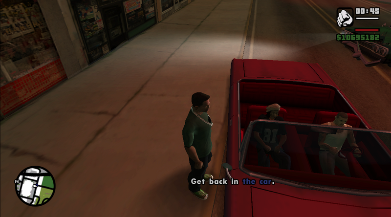 파일:KendlJohnson-GTASA-HighStakesLowRiderInGameAppearance.png