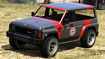 GTA 온라인의 글로브 레인저 도색 헬리온. (후면부)