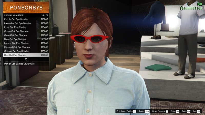 파일:LosSantosDrugWars-GTAOe-FemaleGlasses-CasualGlasses41-RedCatEyeShades.png