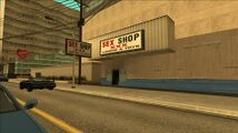 Las Venturas, Roca Escalante에 있는 Sex Shop XXX.