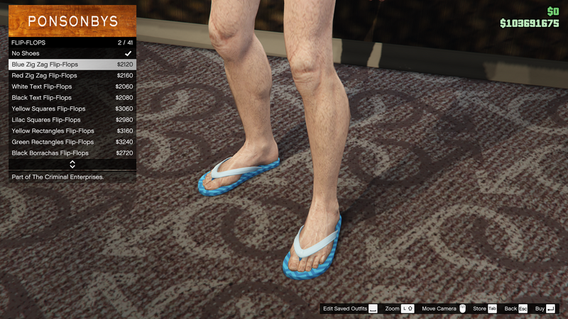 파일:TheCriminalEnterprises-GTAOe-MaleShoes-FlipFlops1-BlueZigZagFlipFlops.png