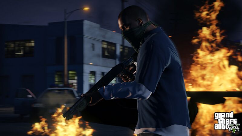 파일:Franklin&PumpShotgun-GTAV.jpg