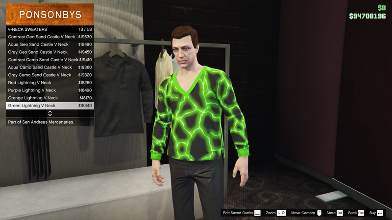 파일:SanAndreasMercenaries-GTAOe-MaleTops-VNeckSweaters17-GreenLightningVNeck.png