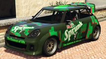 Sprunk Light 도색이 된 Issi Sport. (후측면 보기)