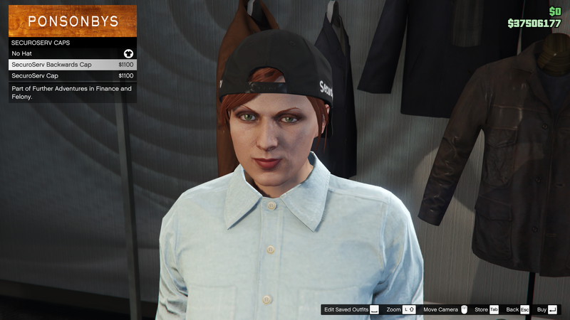 파일:FurtherAdventuresinFinanceandFelony-GTAO-FemaleHats-SecuroServCaps1-SecuroServBackwardsCap.png