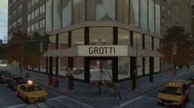 Grand Theft Auto IV 알곤퀸 Grotti 쇼룸 외부.
