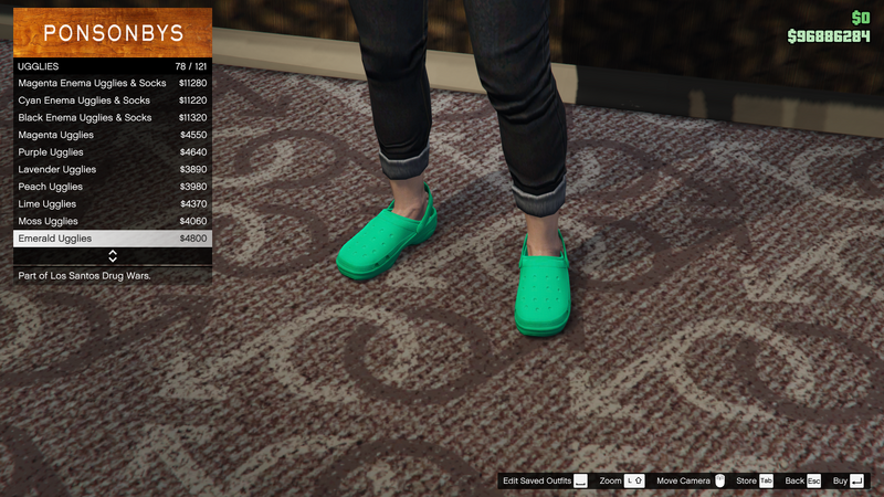 파일:LosSantosDrugWars-GTAOe-FemaleShoes-Ugglies77-EmeraldUgglies.png