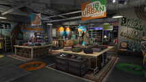 Grand Theft Auto V'의 서번 매장 내부.