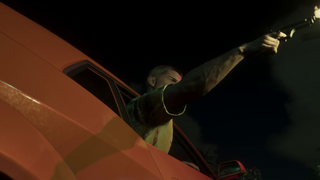 두 번째 트레일러 (1:50)에서 주황색 건틀렛 헬파이어에서 총을 쏘는 제이슨.