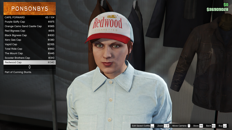 파일:CunningStunts-GTAO-FemaleHats-Caps6-RedwoodCap.png
