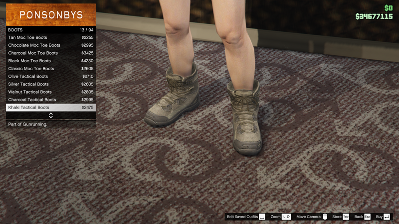 파일:Gunrunning-GTAO-FemaleShoes-Boots5-KhakiTacticalBoots.png