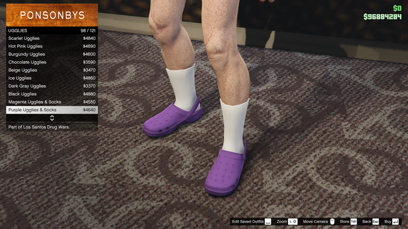 파일:LosSantosDrugWars-GTAOe-MaleShoes-Ugglies97-PurpleUgglies&Socks.png