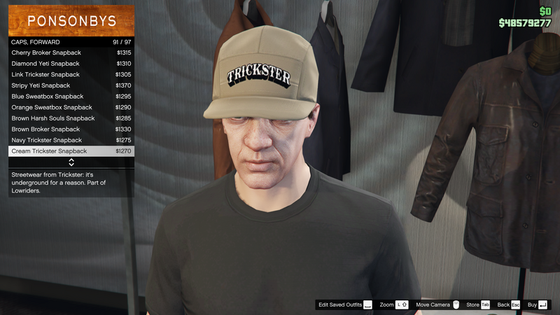 파일:Lowriders-GTAO-MaleHats-Caps24-CreamTricksterSnapback.png