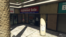 GTA V에서의 바인우드 솔 상점 측면.