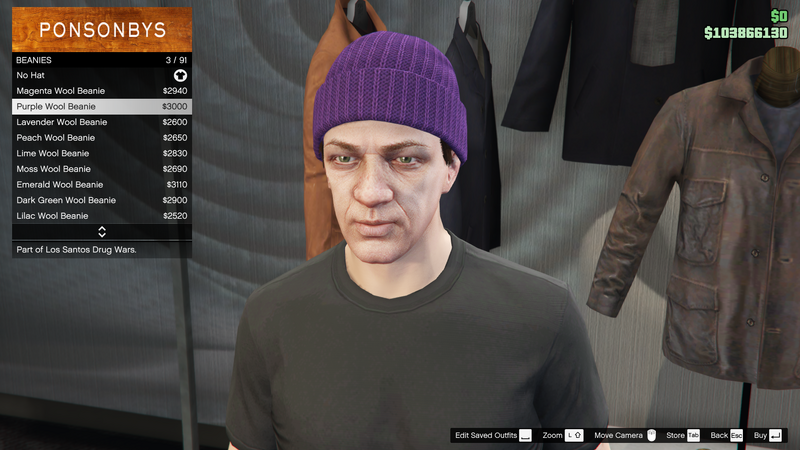 파일:LosSantosDrugWars-GTAOe-MaleHats-Beanies2-PurpleWoolBeanie.png