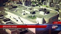 Grand Theft Auto Online에서 The Gangbanger Robbery 습격 준비 작업 중 Weazel News 보도.