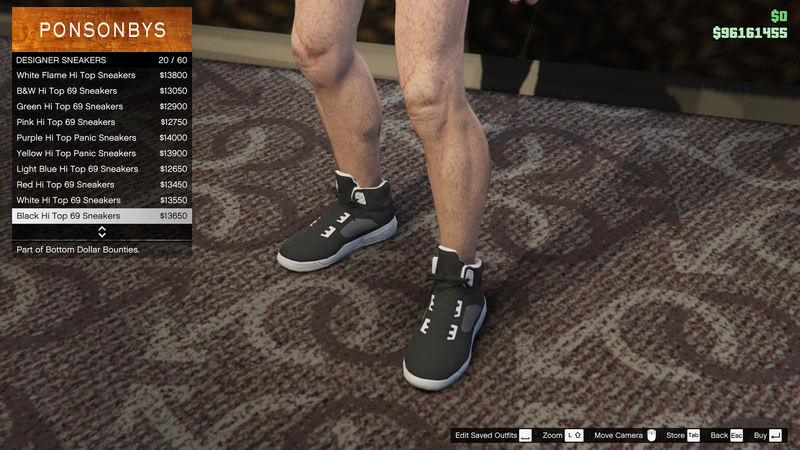 파일:BottomDollarBounties-GTAOe-MaleShoes-DesignerSneakers19-BlackHiTop69Sneakers.png