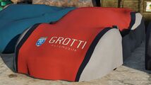 GTA V의 Deep Inside 임무 중에 보이는 Grotti 자동차 덮개.