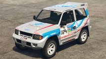 GTA Online의 몬스트로시티 (Atomic 랠리 사양 리버리). (후측면 보기)
