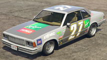 Hotring Throwback 도색이 된 Tulip M-100. (후측면 보기)