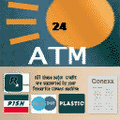 Master B8R 로고가 그려진 ATM 표지판.