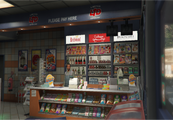 LTD Gasoline 편의점 계산대.