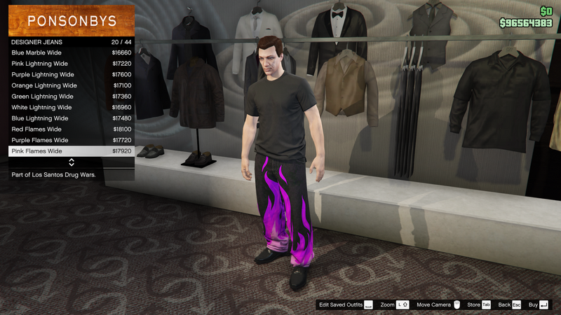 파일:LosSantosDrugWars-GTAOe-MalePants-DesignerJeans20-PinkFlamesWide.png