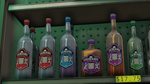 GTA V의 체렌코프 보드카 병들.