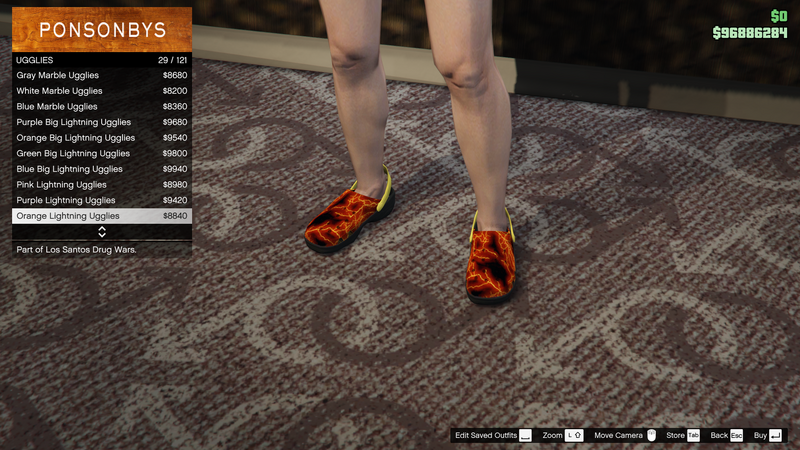 파일:LosSantosDrugWars-GTAOe-FemaleShoes-Ugglies28-OrangeLightningUgglies.png