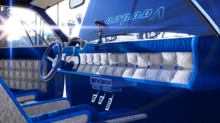 부두 커스텀의 맞춤형 인테리어, 그랜드 테프트 오토 온라인의 로우라이더 업데이트에서 이용 가능합니다.