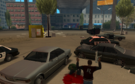 LSPD에 포위된 CJ는 결국 항복합니다.