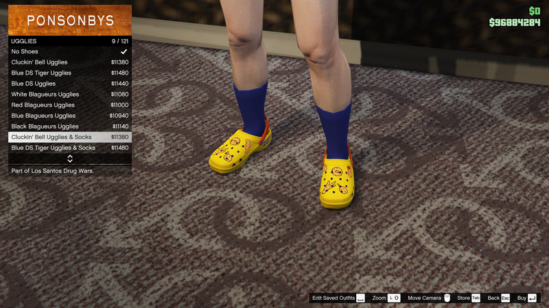 파일:LosSantosDrugWars-GTAOe-FemaleShoes-Ugglies8-Cluckin'BellUgglies&Socks.png