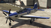 Grand Theft Auto 온라인의 LTD Gas 상징이 적용된 Rogue. (후면 쿼터 뷰)