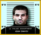 디마예프의 머그샷.