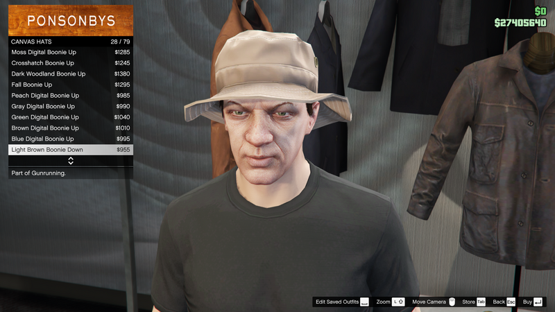 파일:Gunrunning-GTAO-MaleHats-CanvasHats27-LightBrownBoonieDown.png