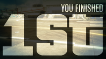 1위로 주행 중인 플레이어.