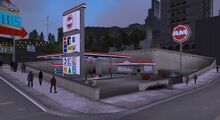《Grand Theft Auto III》에 등장하는 AMCo. 주유소.