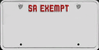 GTA V의 "SA EXEMPT" 번호판(경찰/정부 번호판).
