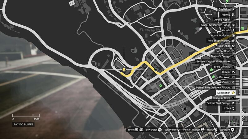 파일:DispatchWork-GTAOee-ObstructionOfJustice-PacificBluffs-Map.jpg