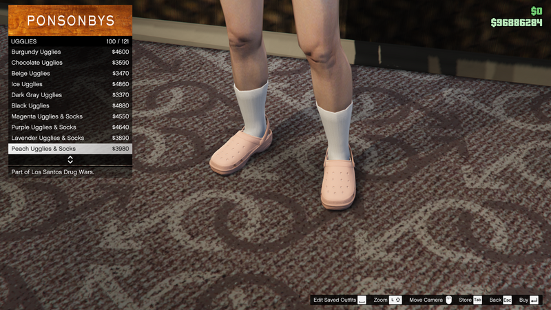 파일:LosSantosDrugWars-GTAOe-FemaleShoes-Ugglies99-PeachUgglies&Socks.png