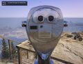 Grand Theft Auto V의 칠리아드 산에 있는 쌍안경식 망원경.