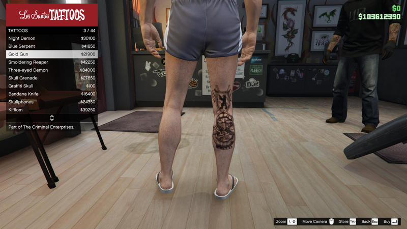 파일:TheCriminalEnterprises-GTAOe-MaleTattoos-RightLeg3-GoldGun.png
