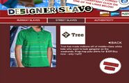 Designer Slave 웹사이트에 소개된 Tree 폴로 셔츠.