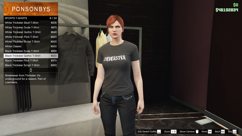 파일:Lowriders-GTAO-FemaleTops-SportsTShirts8-BlackTricksterGothicTShirt.png