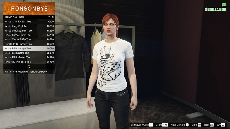 파일:AgentsofSabotage-GTAOe-FemaleTops-AnimeTShirts7-WhitePRBHumpyTee.png