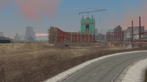 GTA III에서의 식당 폐허.