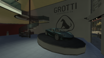 Grand Theft Auto IV 알곤퀸 쇼룸에 전시된 Turismo.