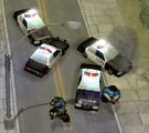 Grand Theft Auto: Chinatown Wars의 FIB 요원과 LCPD 경관.