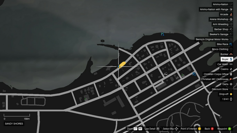 파일:NightclubSellSearchForTheBuyer-GTAO-SandyShores-DropOff1Map.png