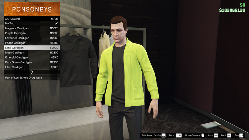 파일:LosSantosDrugWars-GTAOe-MaleTops-Cardigans30-LimeCardigan.png